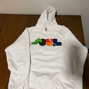 White Graphic Hoodie